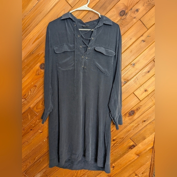 Club Monaco Dresses & Skirts - Club Monaco Silk Lace-Up Dress Size 10